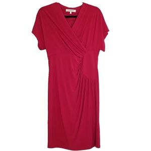 Macy's Red Short Sleeve Dress